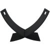 Black Indoor/Outdoor 30 inch Steel Powder Coated Firewood Log Storage Rack