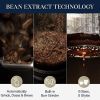 TrueBrew Drip Coffee Maker, Built in Grinder, Single Serve, 8 oz to 24 oz with 40 oz Carafe, Hot or Iced Coffee, Stainless