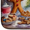 Christmas Gingerbread Dish Drying Mat Absorbent Dish Drying Mat Pad for Kitchen Counter Dish Drainer Mat for Countertop, 14 x 21", Multicolor
