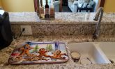 Christmas Gingerbread Dish Drying Mat Absorbent Dish Drying Mat Pad for Kitchen Counter Dish Drainer Mat for Countertop, 14 x 21", Multicolor