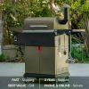 8-in-1 Master Sear BBQ Grill Huge Storage Cabinet Side Shelf With Tool Hooks Accessory Kitchen Equipment for Barbecue Utensils