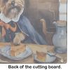 Border Terrier Fall Kitchen Pumpkins Glass Cutting Board Decorative Tempered Glass Kitchen Cutting and Serving Board Large Size Chopping Board