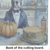 NEW Pit Bull Terrier Fall Kitchen Pumpkins Glass Cutting Board Decorative Tempered Glass Kitchen Cutting and Serving Board Large Size Chopping Board