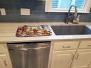 Christmas Gingerbread Dish Drying Mat Absorbent Dish Drying Mat Pad for Kitchen Counter Dish Drainer Mat for Countertop, 14 x 21", Multicolor