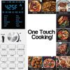 Air Fryer, 12-in-1,30-QT XL Capacity, 50¬∞-500¬∞F Temperature Controls, Top and Bottom Heater Adjustments 0%-100%,Stainless Steel