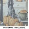 NEW Afghan Hound Fall Kitchen Pumpkins Glass Cutting Board Decorative Tempered Glass Kitchen Cutting and Serving Board Large Size Chopping Board