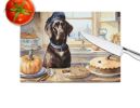 NEW Chocolate Lab Fall Kitchen Pumpkins Glass Cutting Board Decorative Tempered Glass Kitchen Cutting and Serving Board Large Size Chopping Board