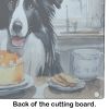 NEW Border Collie Fall Kitchen Pumpkins Glass Cutting Board Decorative Tempered Glass Kitchen Cutting and Serving Board Large Size Chopping Board