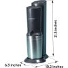 SodaStream Aqua Fizz Sparkling Water Maker Bundle (Black), with Co2, Glass Carafes, & bubly drops Flavors